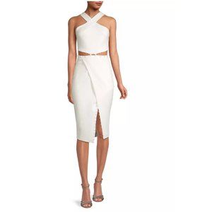 NWT Lavish Alice Ponte Cut-Out Midi-Dress sz 10